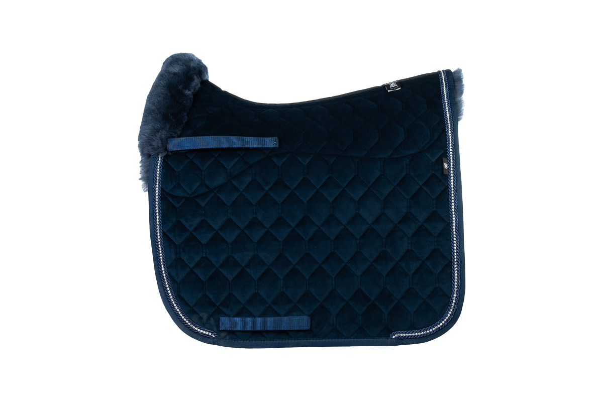 Mattes FW26 Velvet Dressuurdekje Half Lined Evening Blue