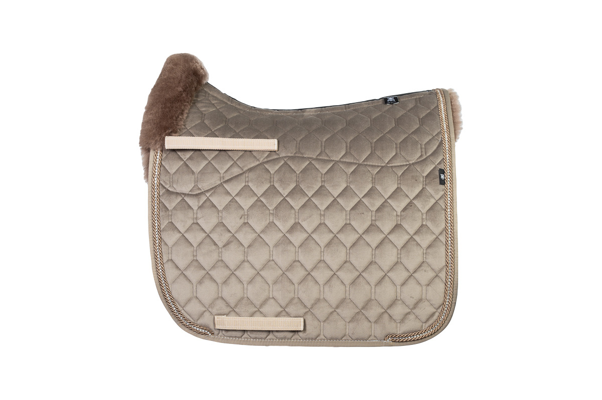 Mattes FW26 Velvet Dressuurdekje Half Lined Moon Rock