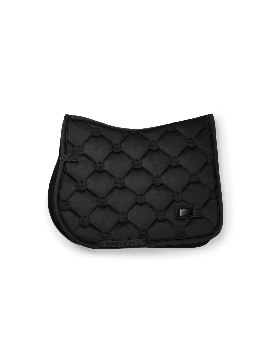 Equestrian Stockholm Velvet Black Saddle Pad