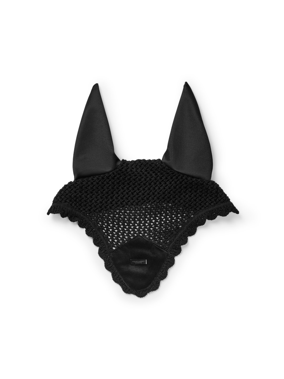 Equestrian Stockholm Velvet Black Ear Bonnet