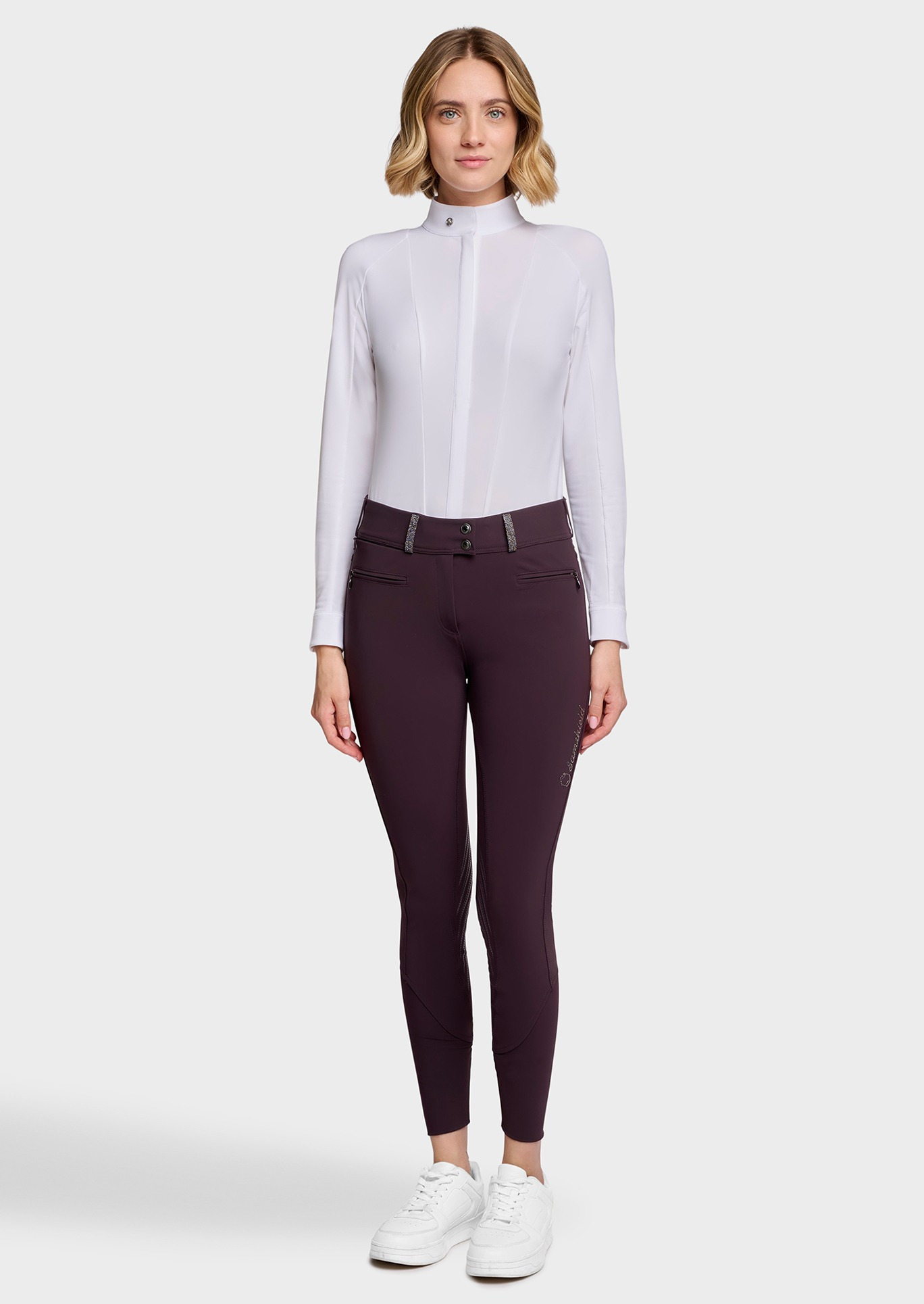 Samshield FW26 Riding Breeches Clara Crystal Fabric Knee Grip