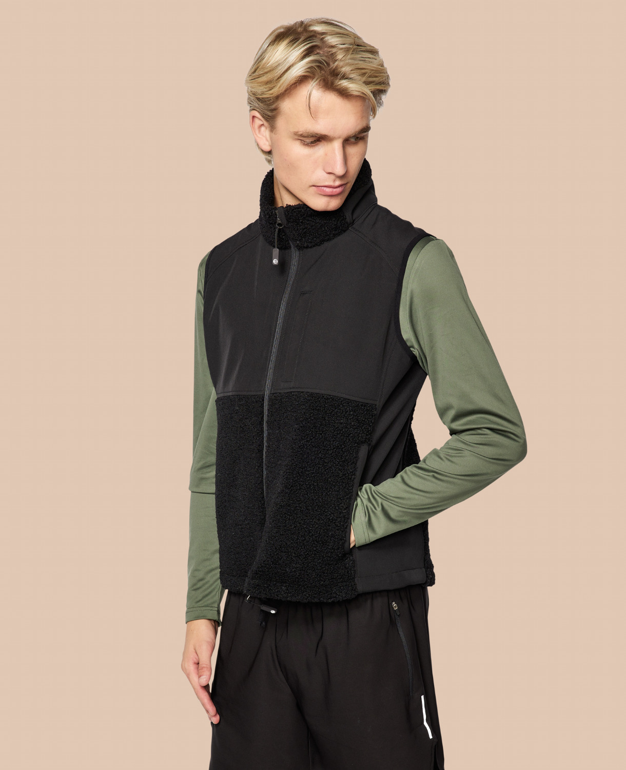 C'MON STUDIO Weste Teddy-Pile-Softshell