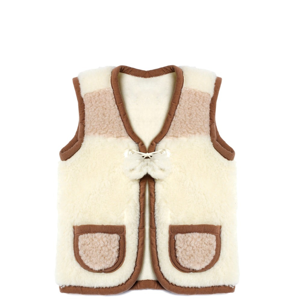 Moonrise Children's Wool Pompom Vest