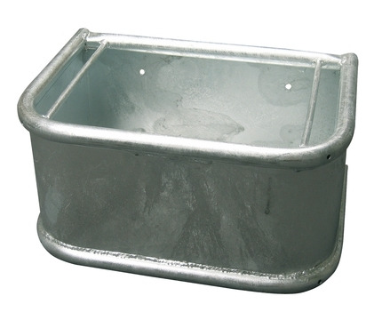 Fixed galvanized feed trough