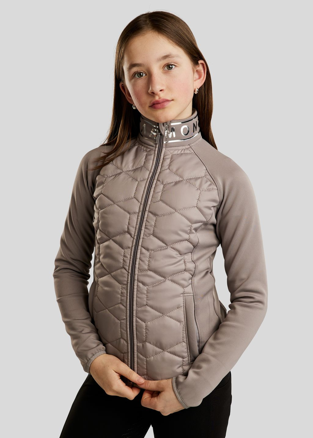 Montar FW25 MoSille Hybrid Jacket w. Silver Foil Viv Print