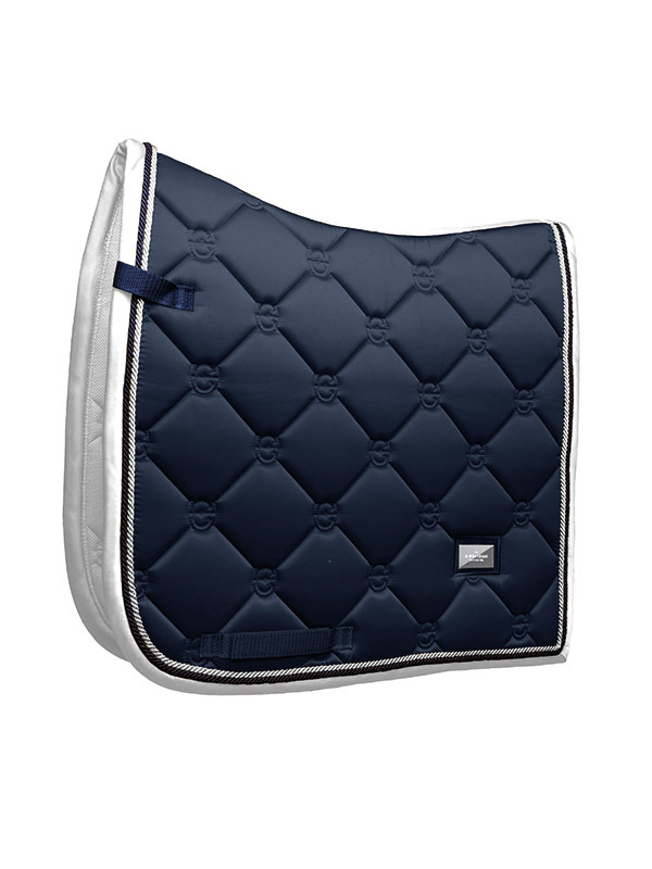 Equestrian Stockholm Dressage Pad Midnight Blue Edge