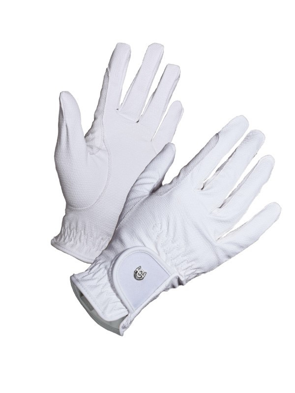 Equestrian Stockholm SS'24 Motion riding gloves white