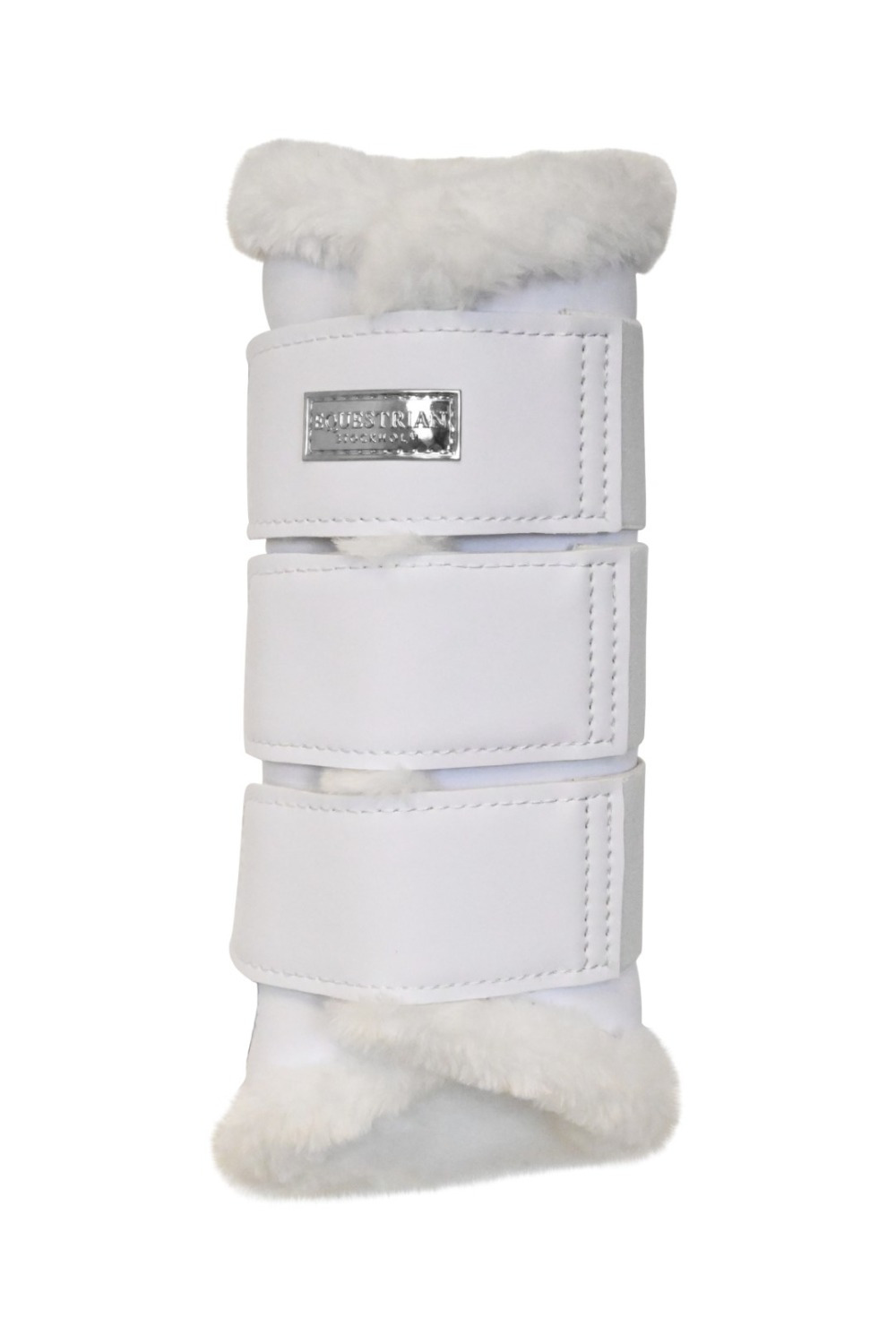 Equestrian Stockholm White silver brushing boots