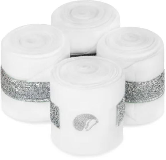 Equito Fleece Bandages White/Silver