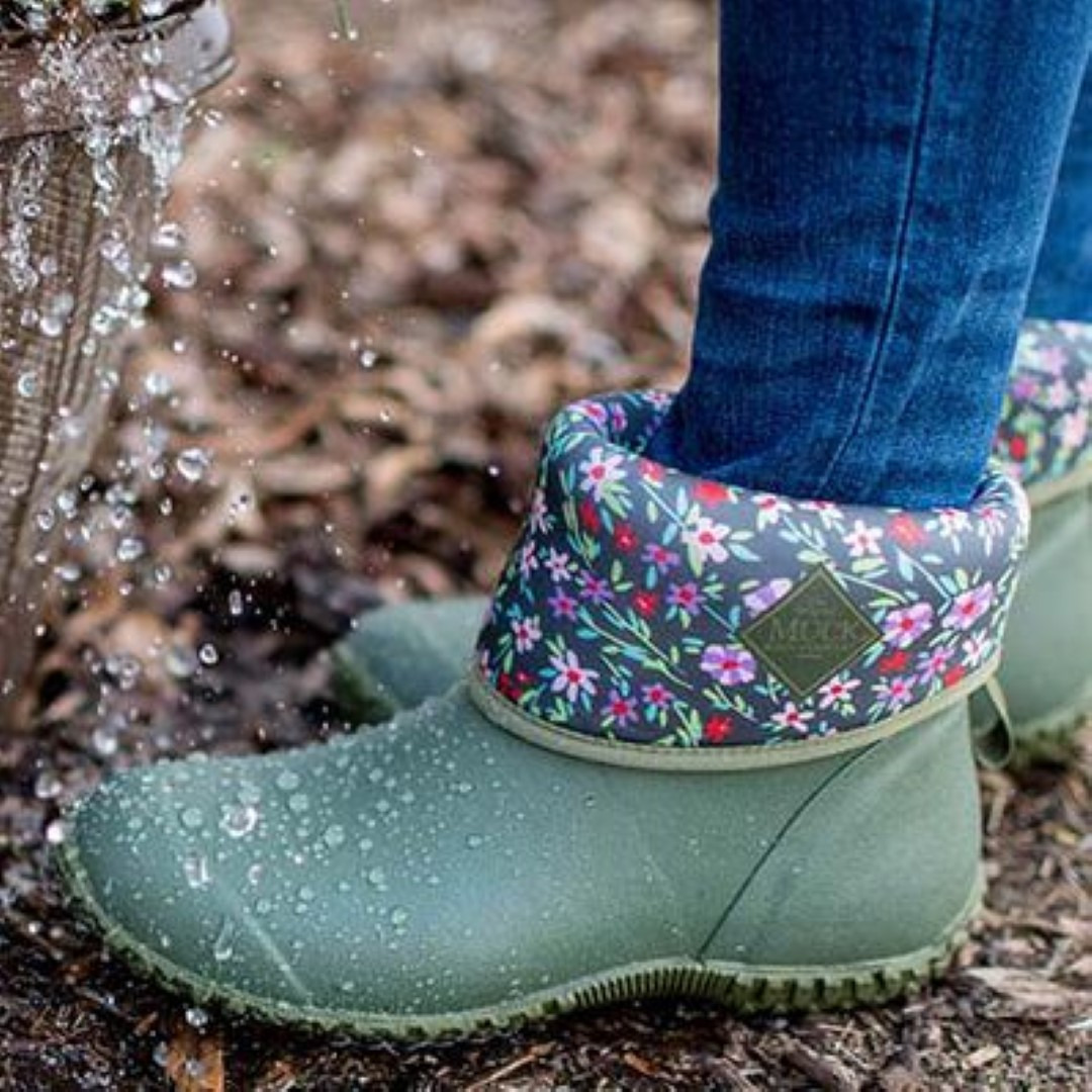 Muck Boot Muckster II Mid Green / Floral Print