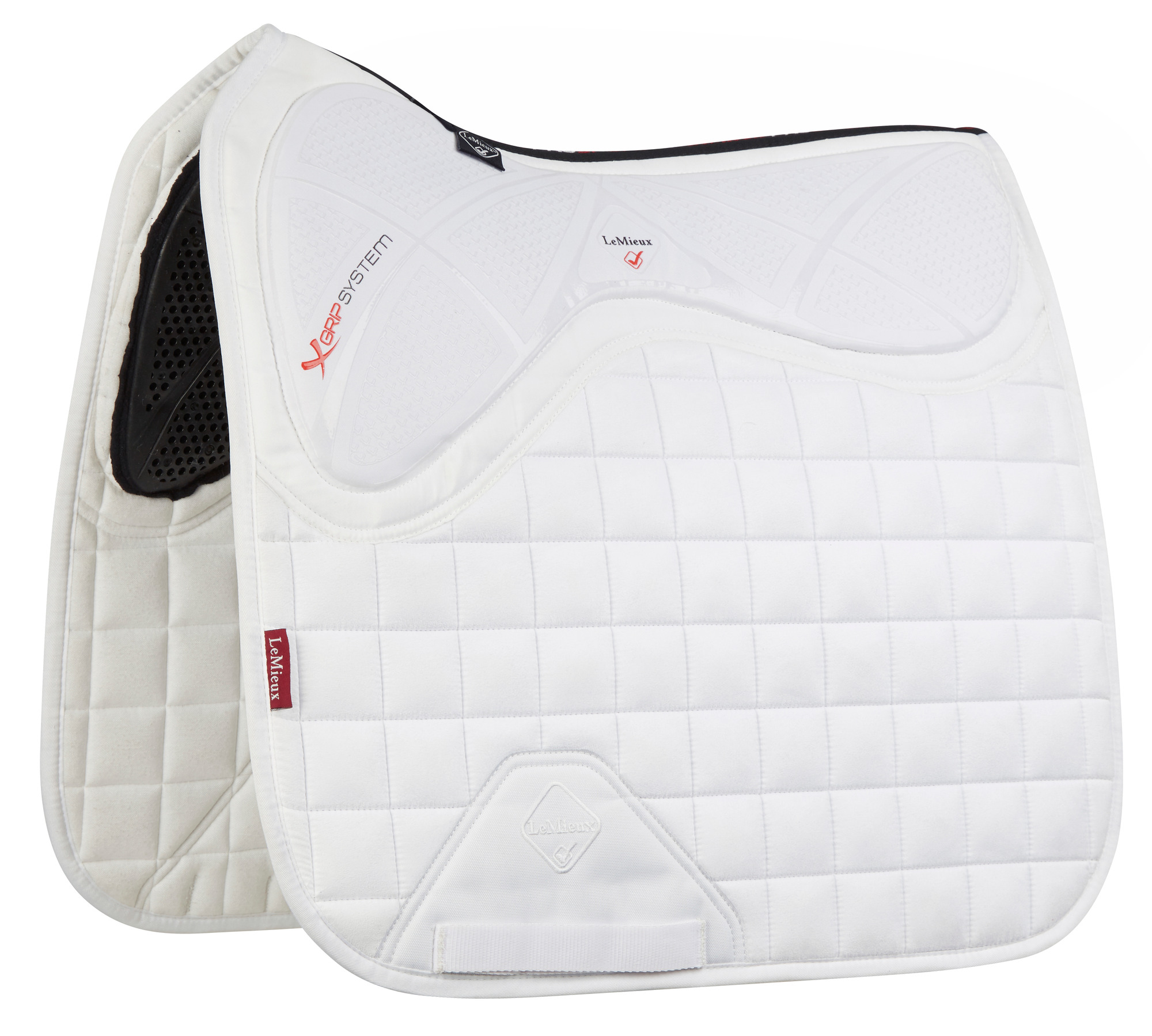 LeMieux X-grip twin sided saddlepad white