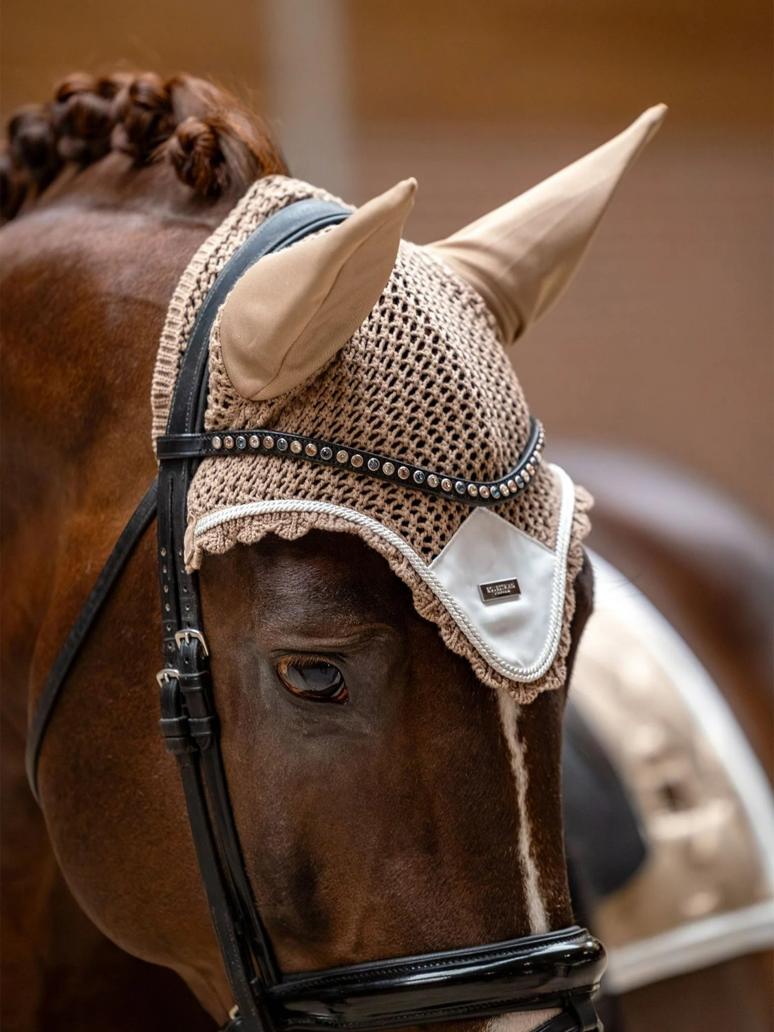 Equestrian Stockholm Ear Net Sand