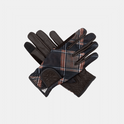 16C Heritage Check Riding Gloves