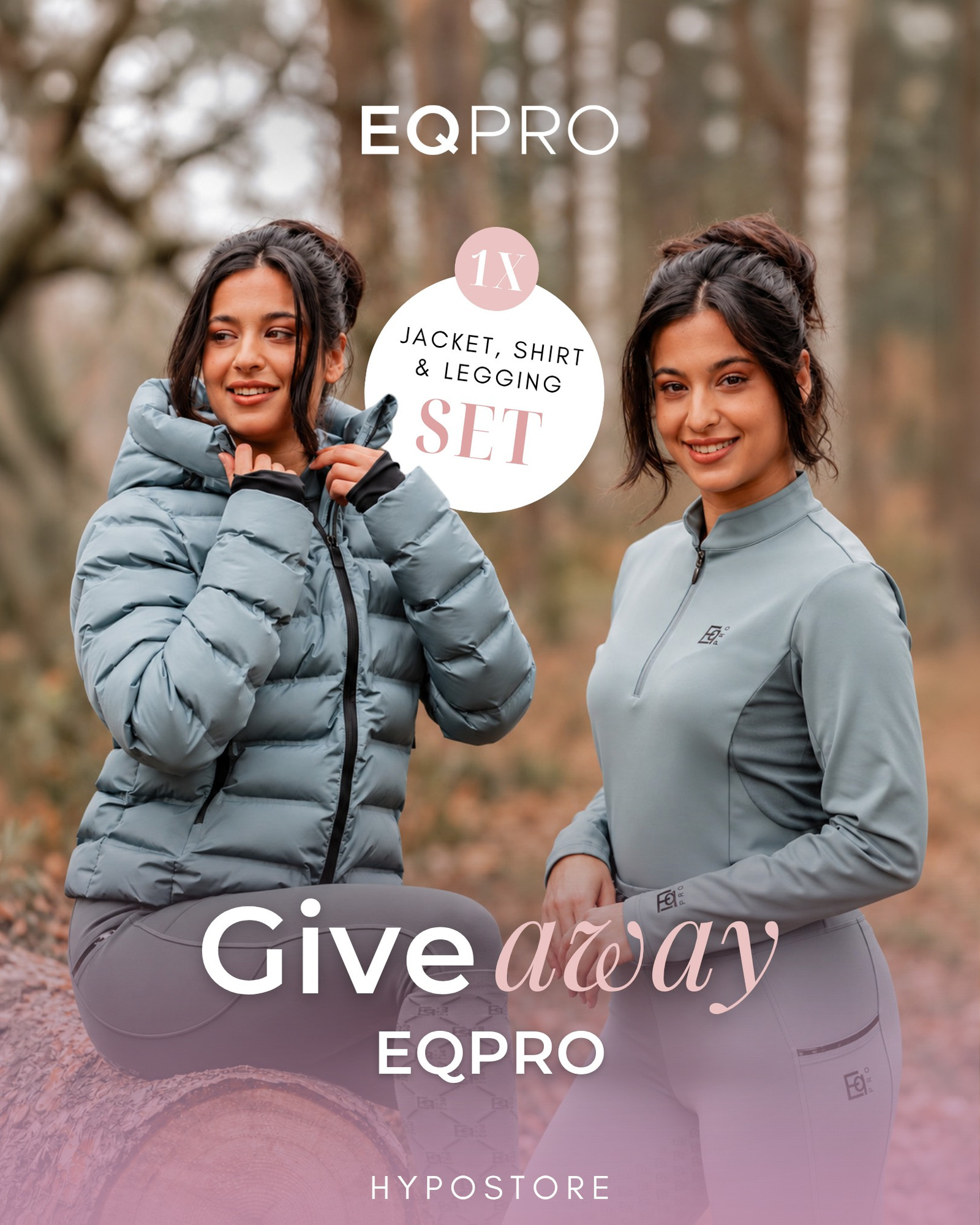 GIVEAWAY! 🎁 We are giving away a complete EQPRO FW26 winter look in Blue Mist 🤩❄️