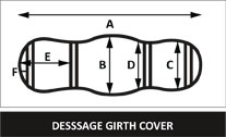 Dressage girth cover
